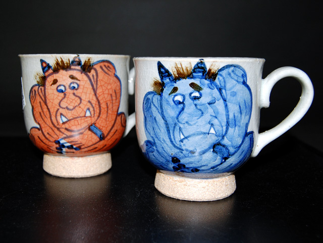 元鬼（気）が湧くマグ】有田焼「元鬼」ペアマグカップ 商品詳細 焼酎