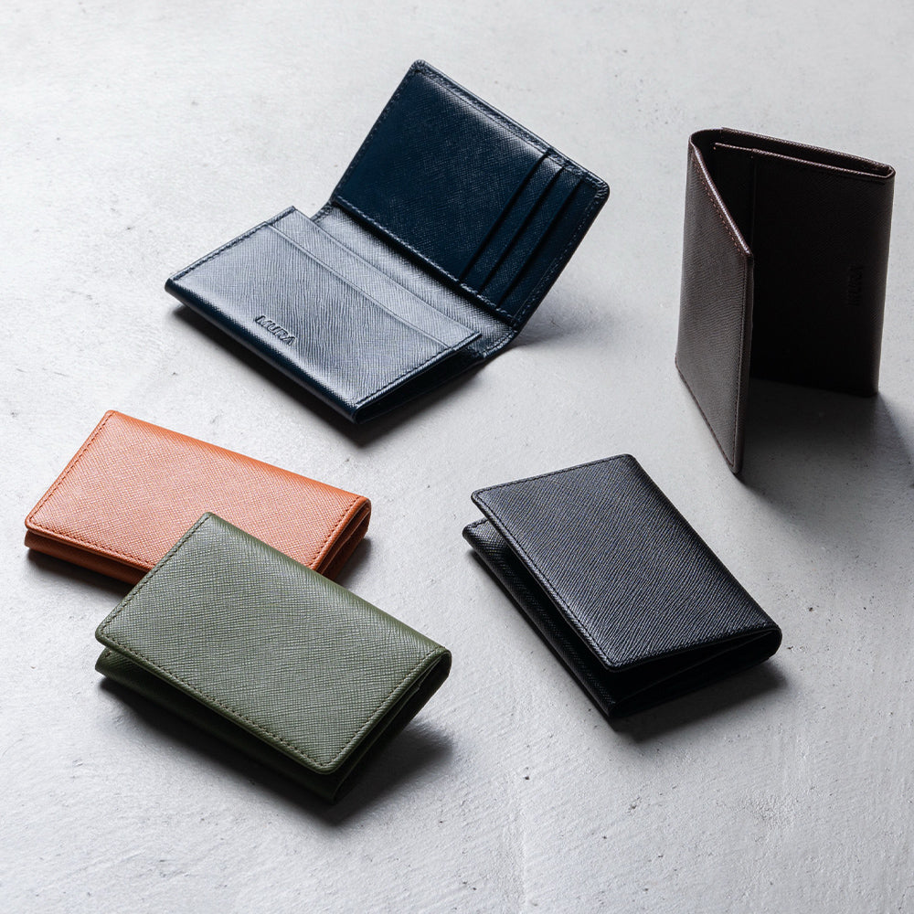 サフィアーノレザー 大容量 スリム名刺入れ – MURA-ムラ