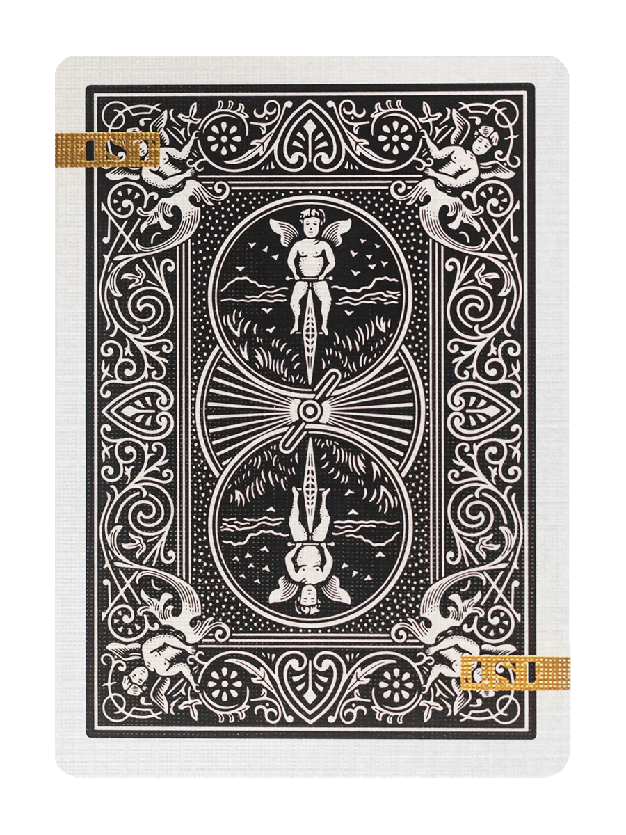 1ST Edition Bicycle Rider Backs (Black) | PLAYING CARDS by