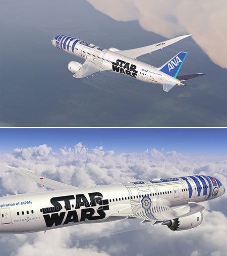セール中！STAR WARS ANA R2-D2 JET 787-9 1/400 ANA Unveils World's