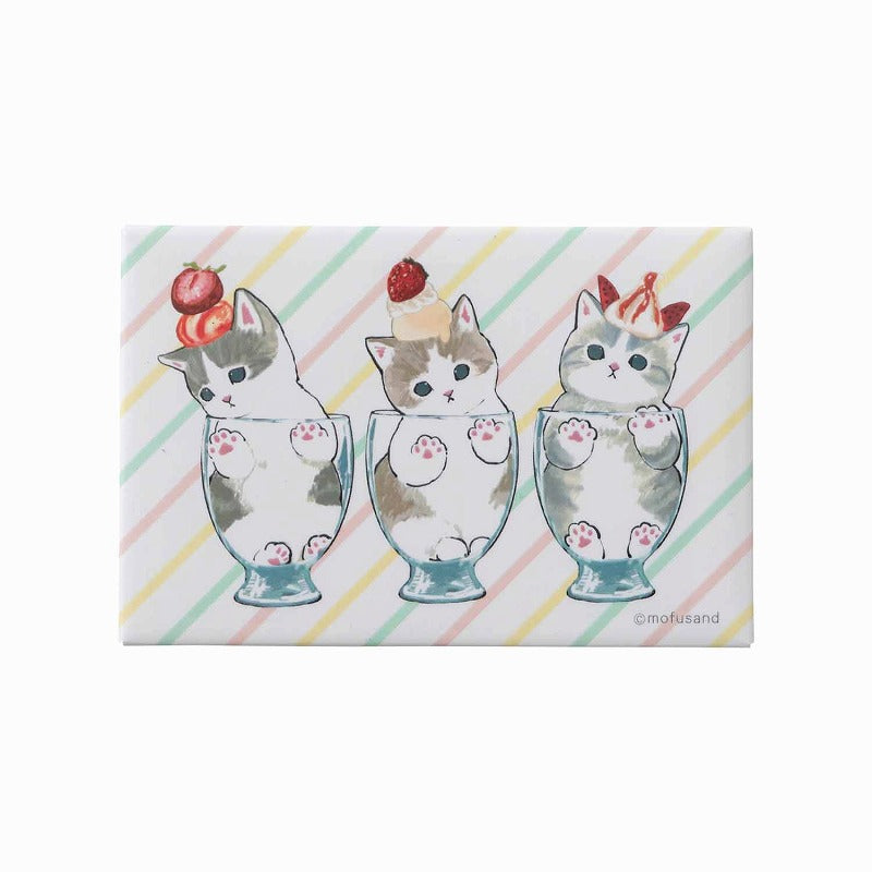 mofusand スクエアマグネット (パフェ) | mofusandもふもふマーケット