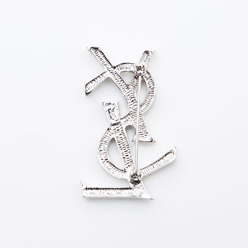 イヴ・サンローラン YVES SAINT LAURENT YSL ロゴ ラインストーン