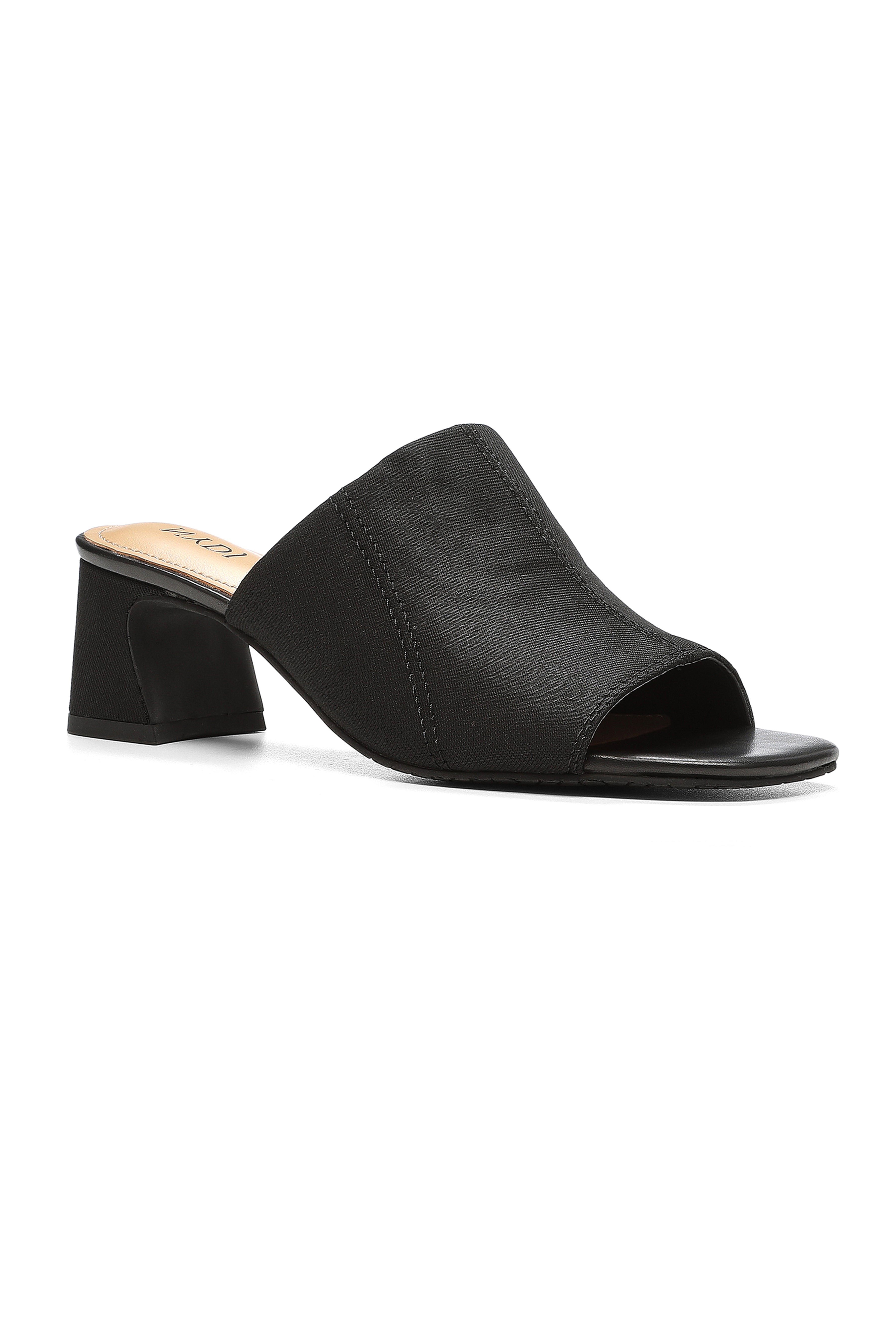 Gwen Stretch Mules In BlackLast™ Denim - Black Black | NYDJ