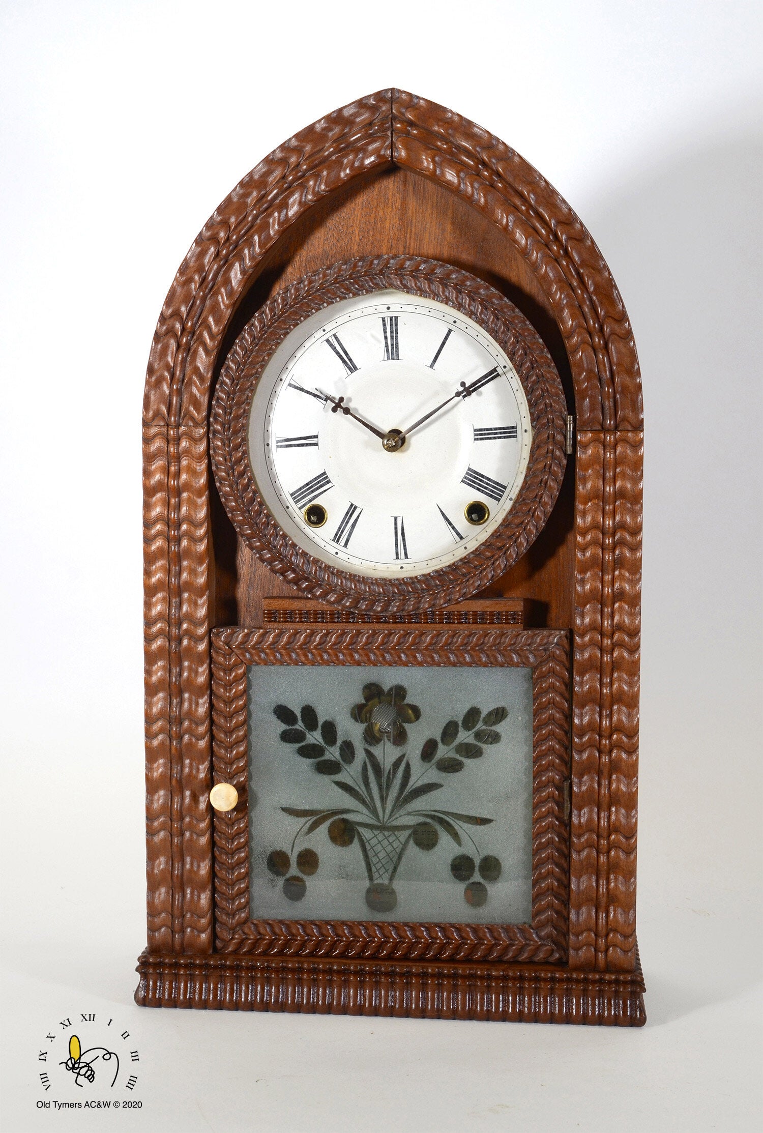 J.C. Brown Beehive Ripple Front Mantel Clock – OldTymers Antique