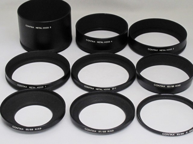 CONTAX コンタックス TVS レンズキャップ フード付き♪ 中古カメラ機材