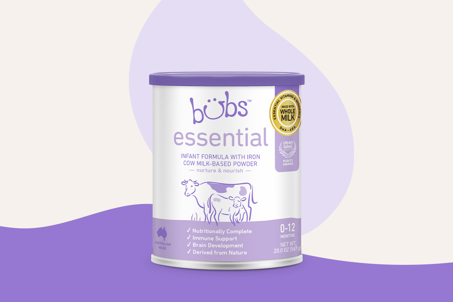 Bubs Essential Infant Cow Milk Formula (0-12 Months)​ – Bubs
