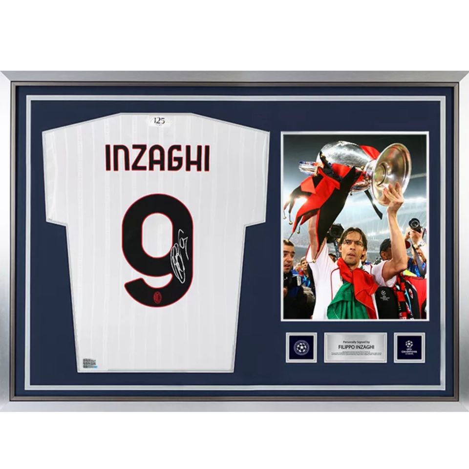 フィリッポ・インザーギ 【直筆サイン入り】 UEFAチャンピオンズリーグ
