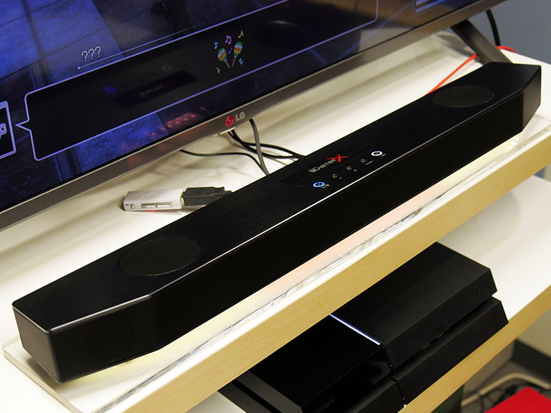 ハイレゾ対応のUSB搭載ゲーミングサウンドバー「Sound BlasterX KATANA