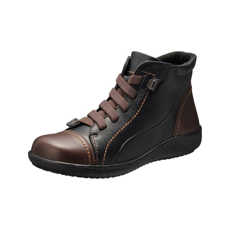 アキレス・ソルボ C 540 黒/コーヒー｜牛革3Eウィンター用 ゴム紐