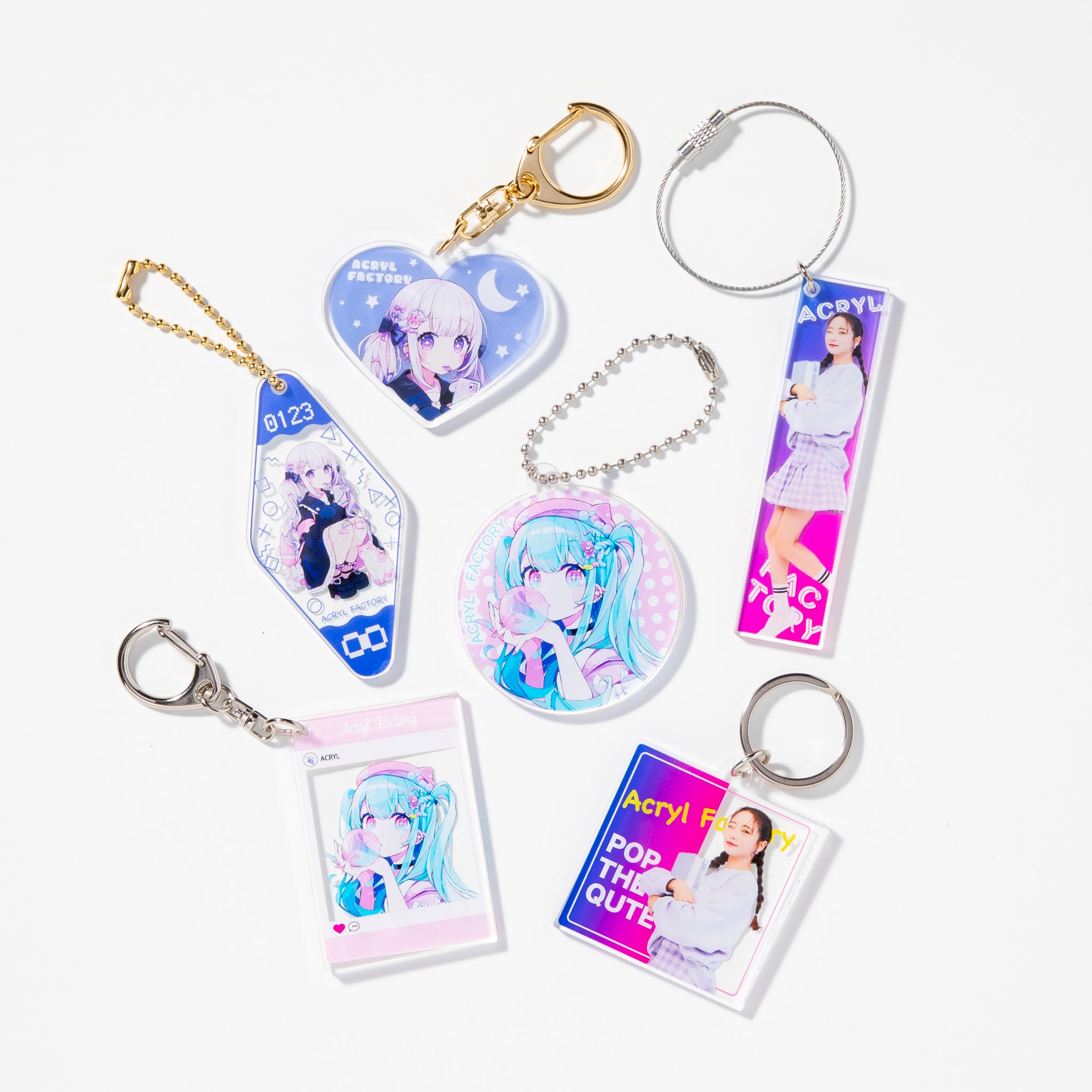 アクリルキーホルダー（定型）- アクキー作成【アクリファクト（旧