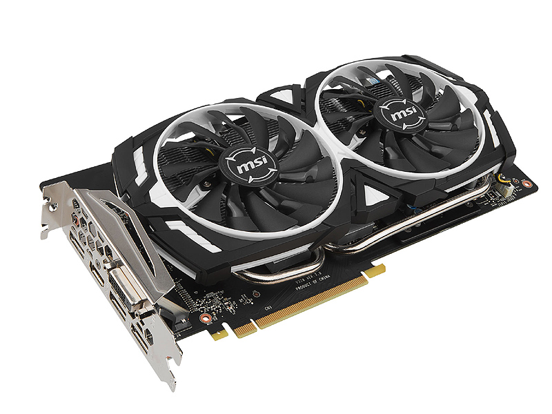 MSIの「GeForce GTX 1060 ARMOR 6G OC」が発売、デュアルファン仕様