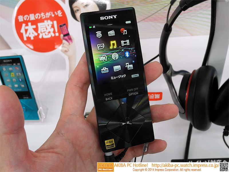 ソニーのハイレゾウォークマン「A10シリーズ」が先行販売中 （取材中に