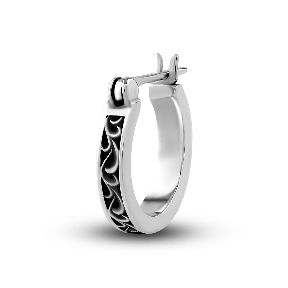 アラベスクフープピアス（AP-057F） – AQUA SILVER