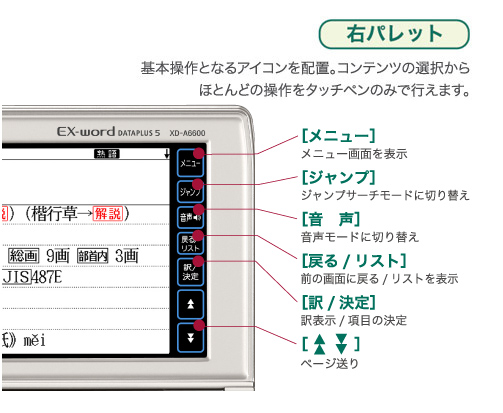 エクスワードに搭載された快適機能 - 電子辞書 - CASIO