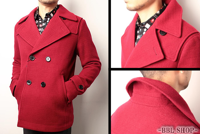 バーバリーブラックレーベル 鮮やかレッドの新品ピーコートはいかが？