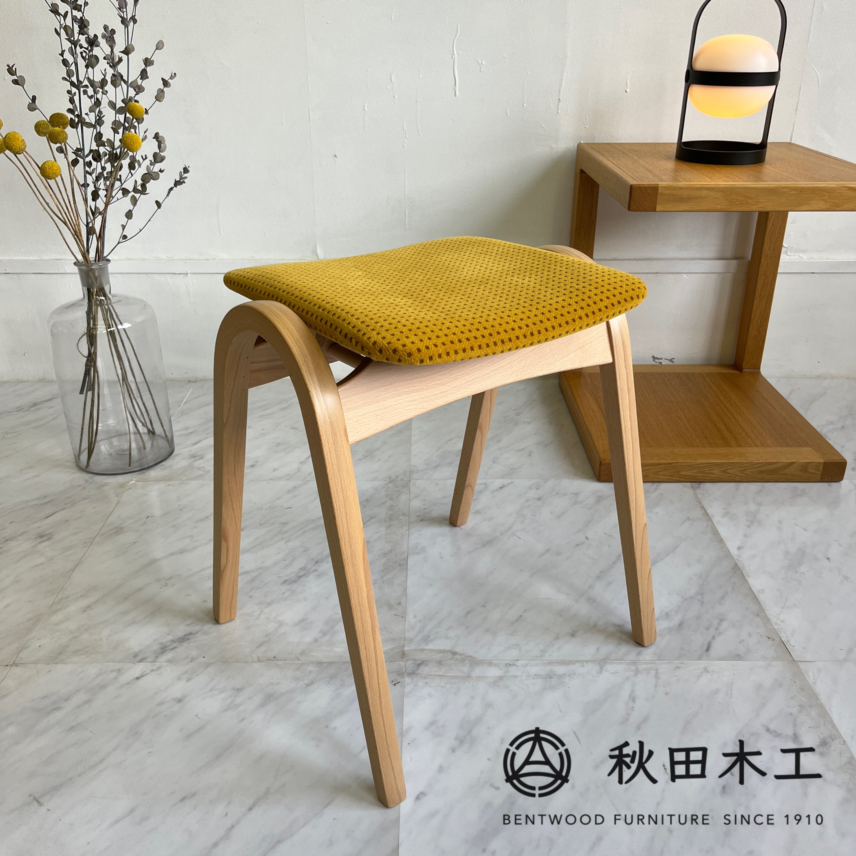 剣持勇 限定品 秋田木工 スツール スタッキングスツール NO.202 ブナ材