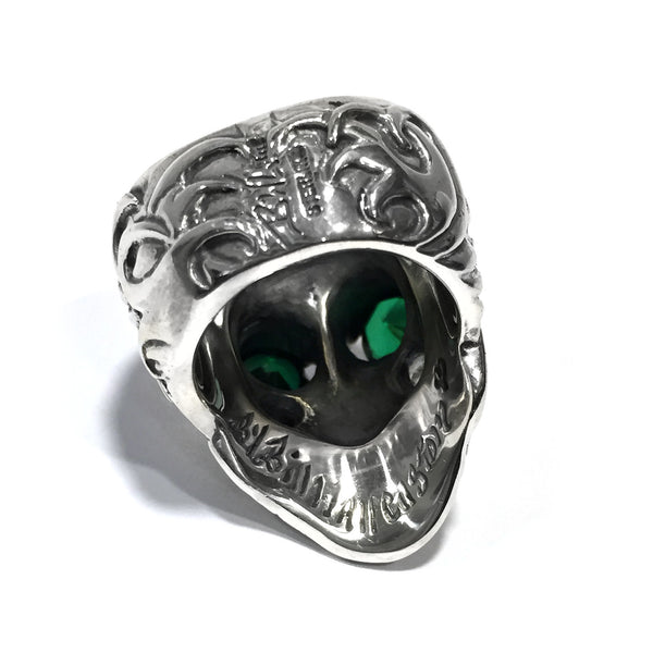 Lotus Blossom Graffiti Master Skull Ring stones - Bill Wall
