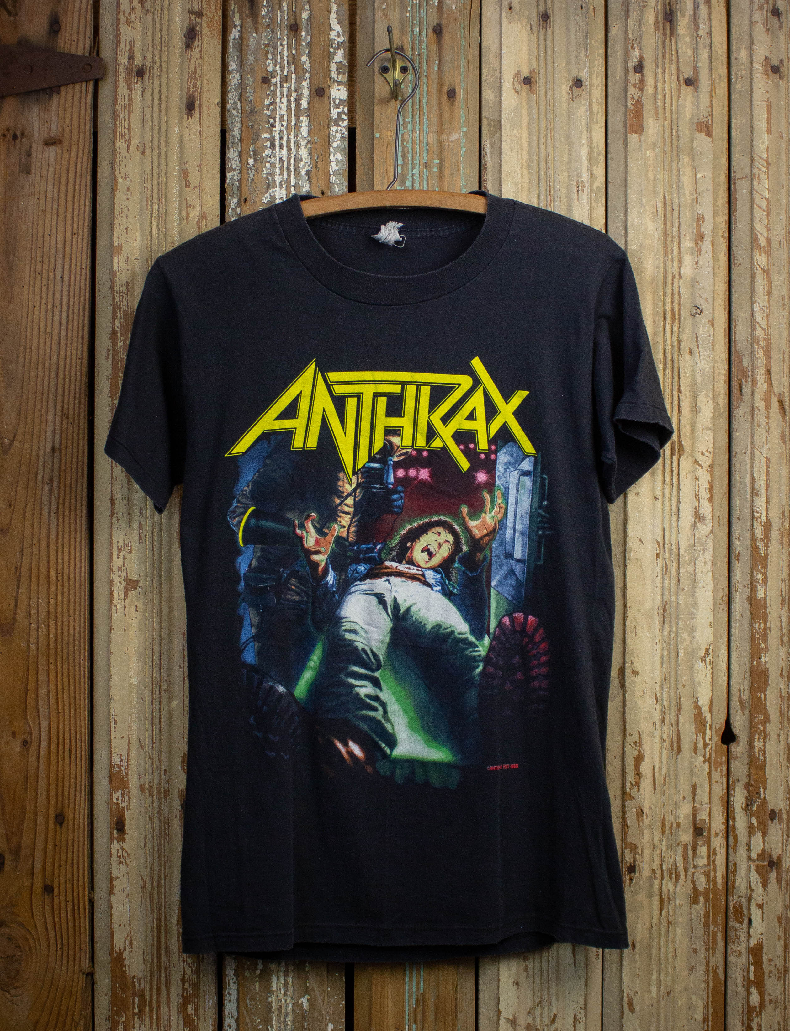 Vintage Anthrax Spreading The Disease Concert T Shirt 1988 Black