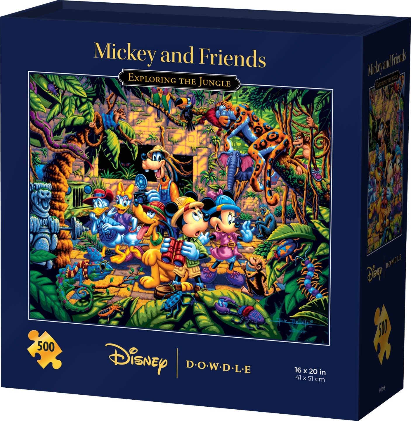 Mickey & Friends Exploring the Jungle - 500 Piece Disney Dowdle