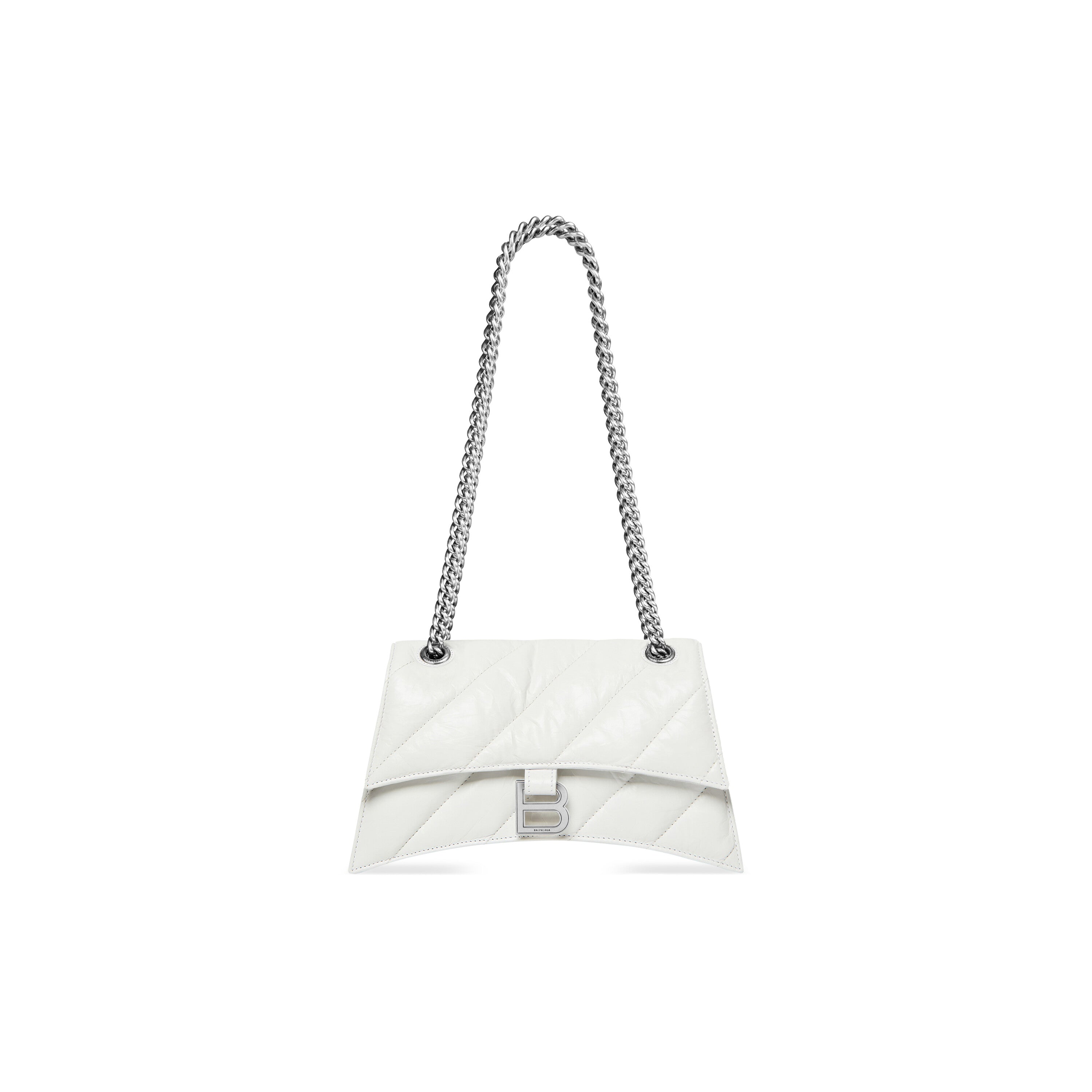 正規品・送料無料】BALENCIAGA / CRUSH Small Chain Bag White | BOLS