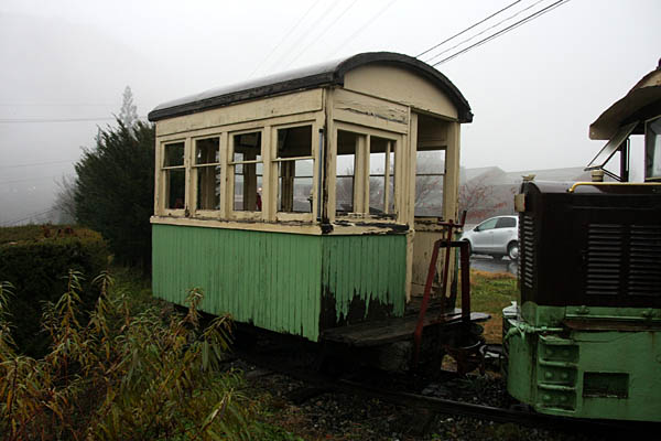 木曽森林鉄道No99＋C形客車＋運材台車
