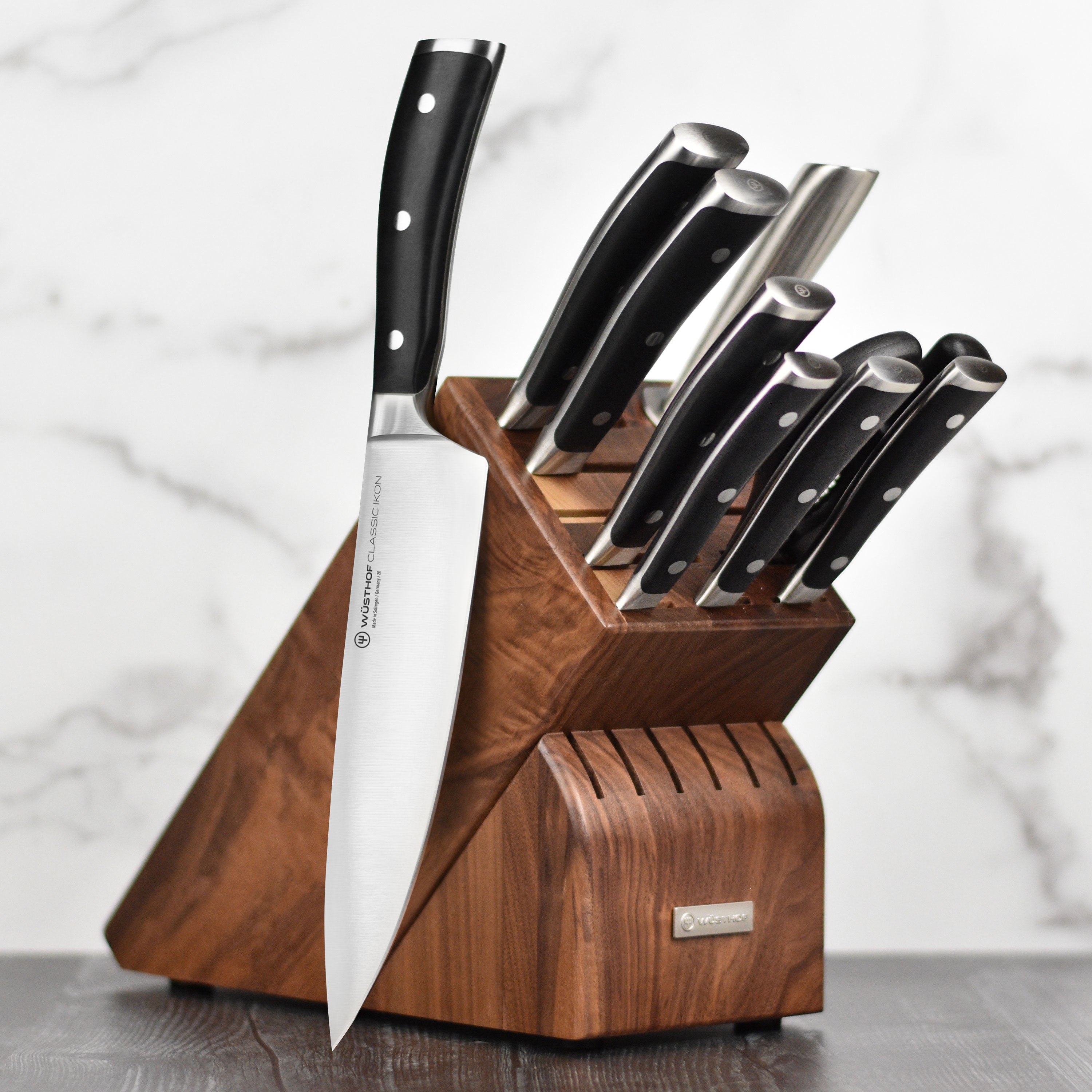 Wusthof Classic Ikon Knife Block Set - 10 Piece Walnut – Cutlery