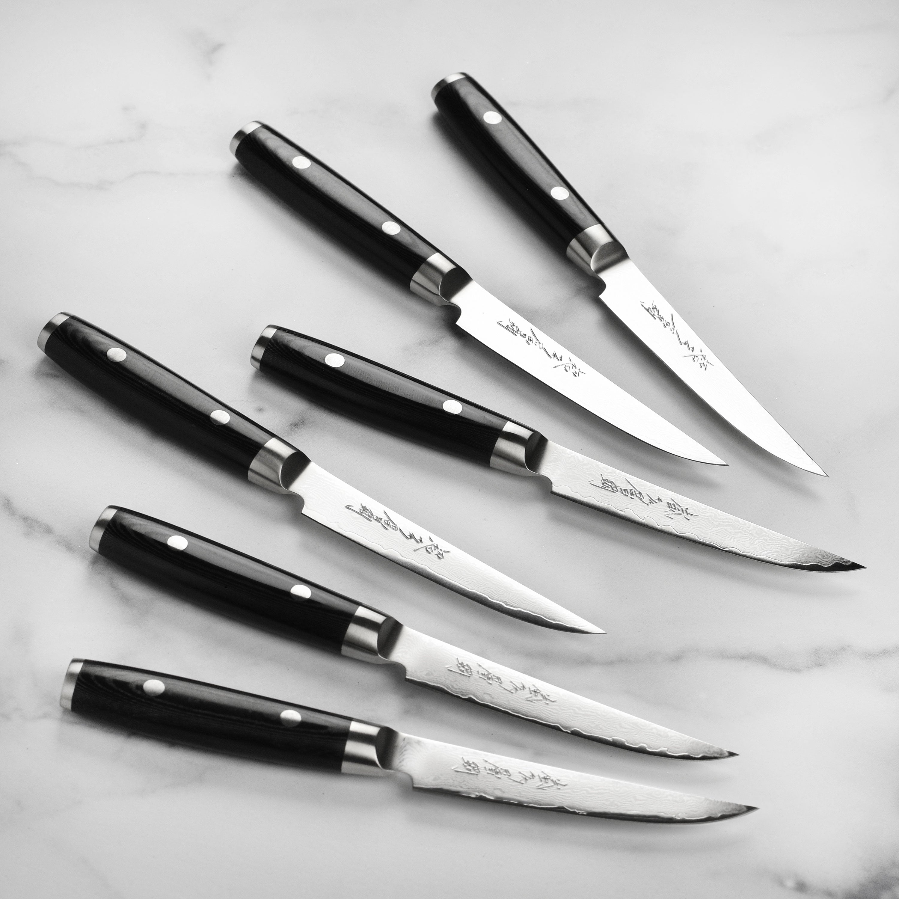 Yaxell Ran Plus Steak Knife Set - 6 Piece – Cutlery and More