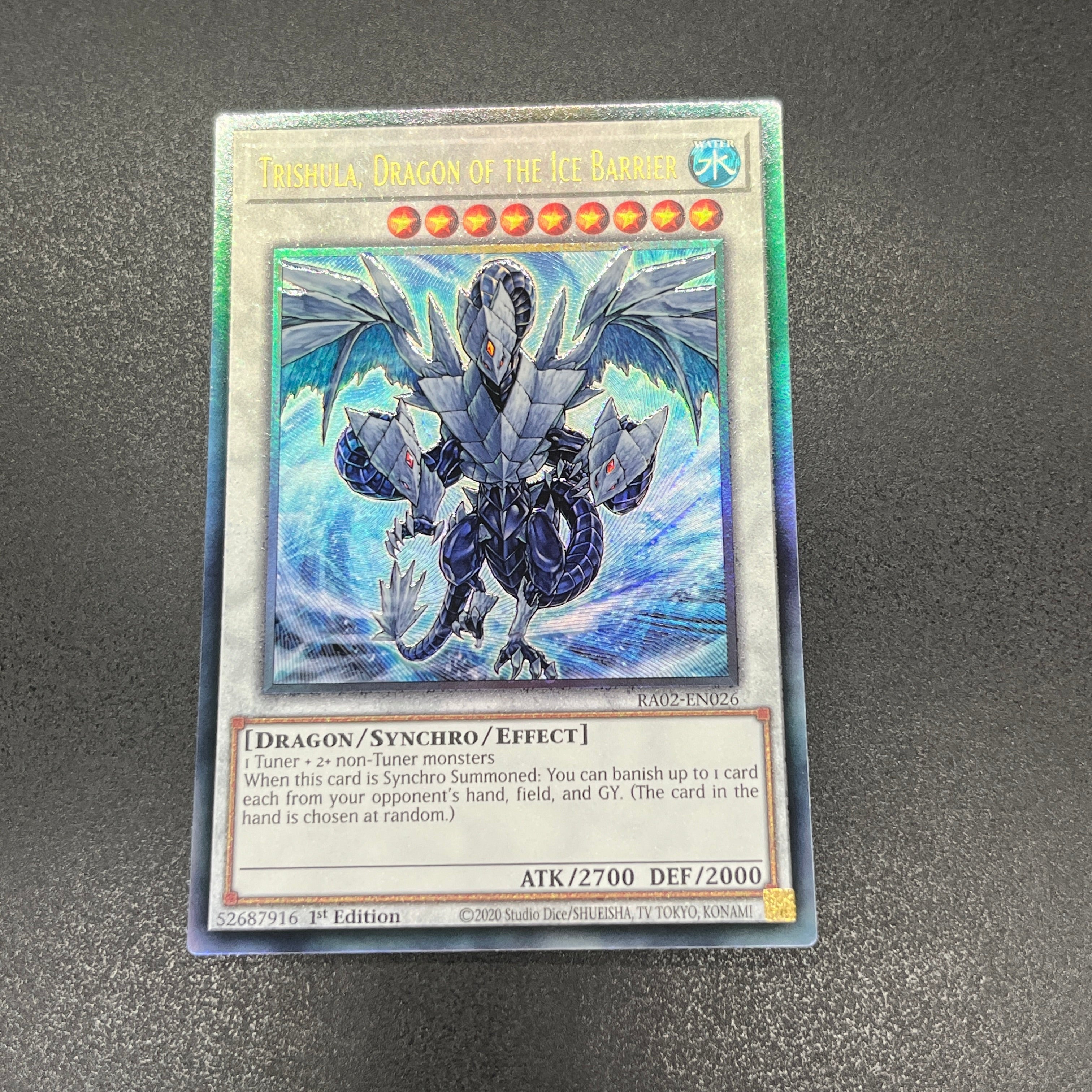 遊戯王 氷結界の龍 トリシューラ/レリーフ/英語/1st/EU版 – カード