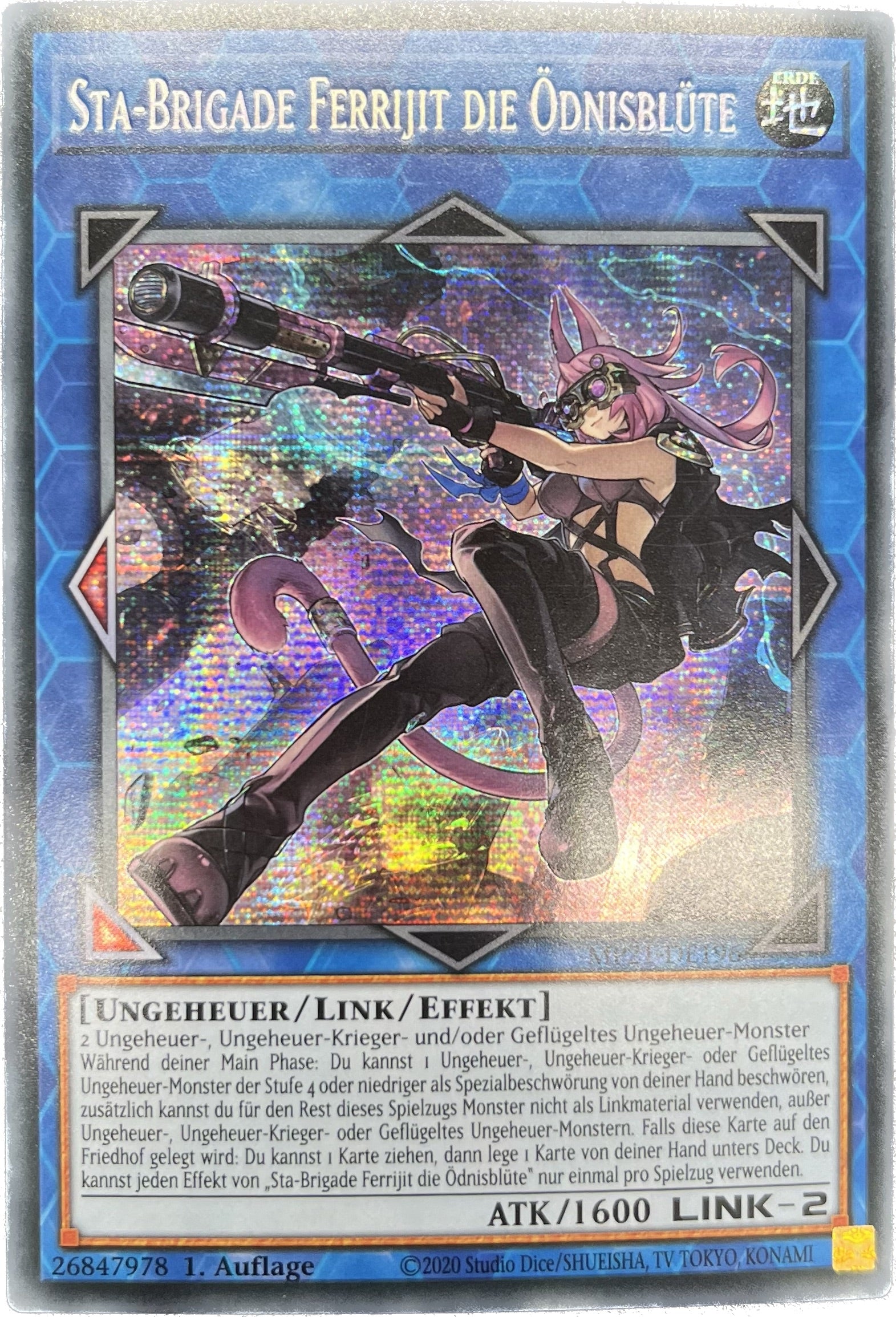 遊戯王 鉄獣戦線 徒花のフェリジット/シークレット/ドイツ語/1st