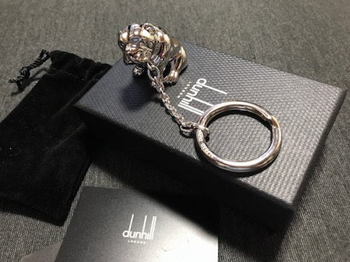 大人の茶目っ気アピールに！(爆）ダンヒルのブルドッグキーホルダー