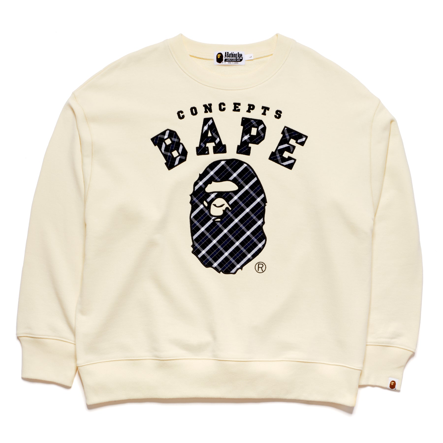 Concepts x BAPE Crewneck Relaxed (Ivory) – CNCPTS