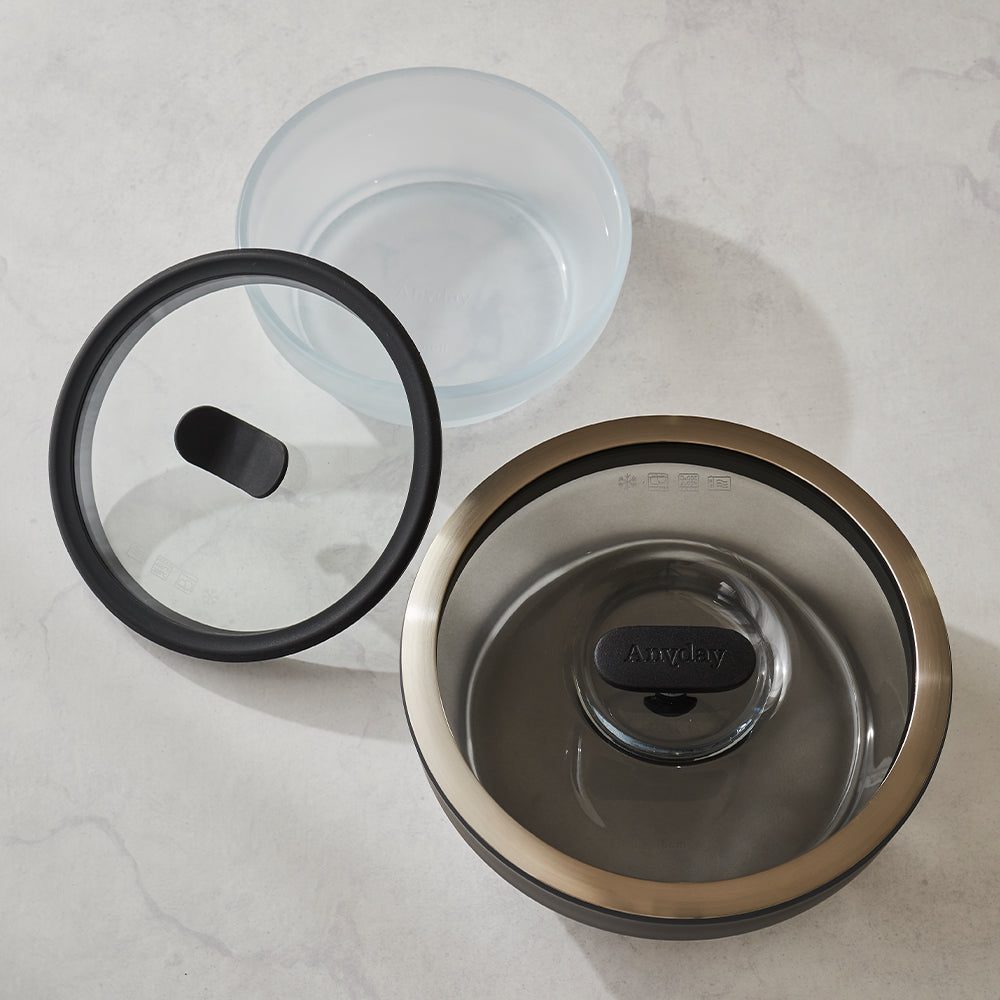 2ピースセットブラック | 電子レンジ調理器具 | Anyday – Anyday