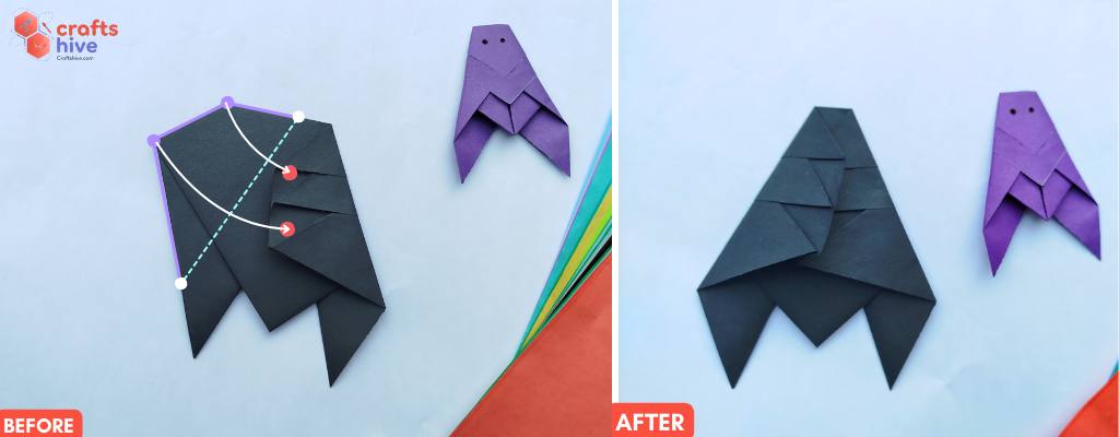 How to Fold Origami Beginner Cicada for Kids : Crafts Hive
