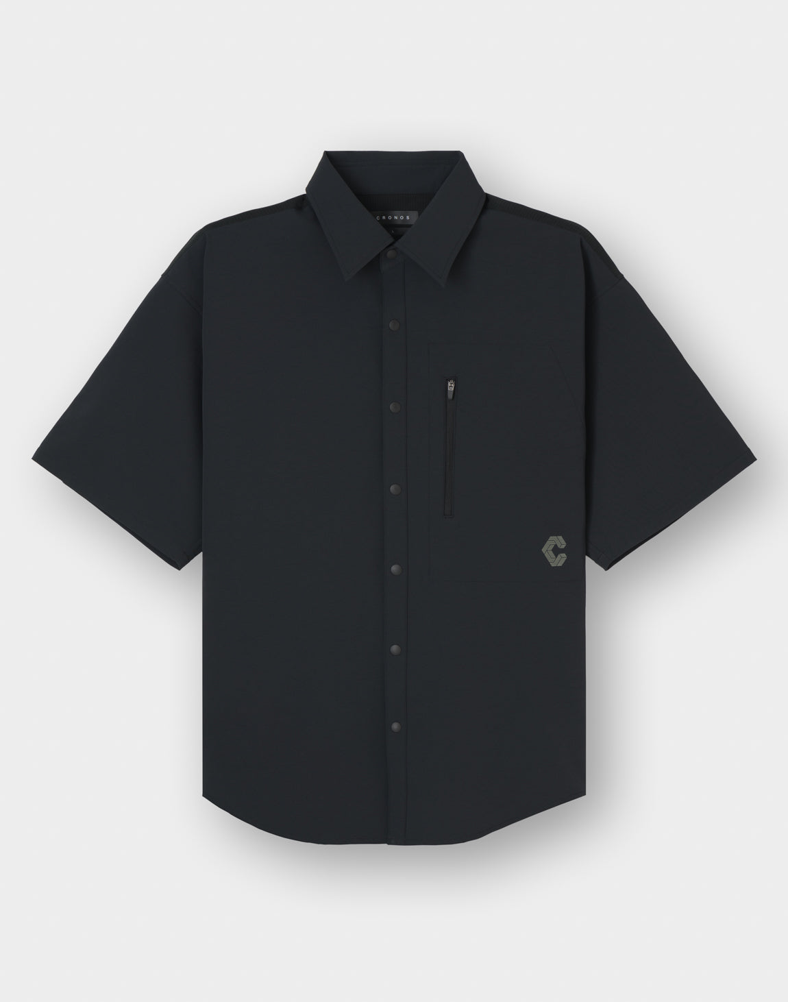 CRONOS TECH VERTICAL ZIP SHIRT【BLACK】