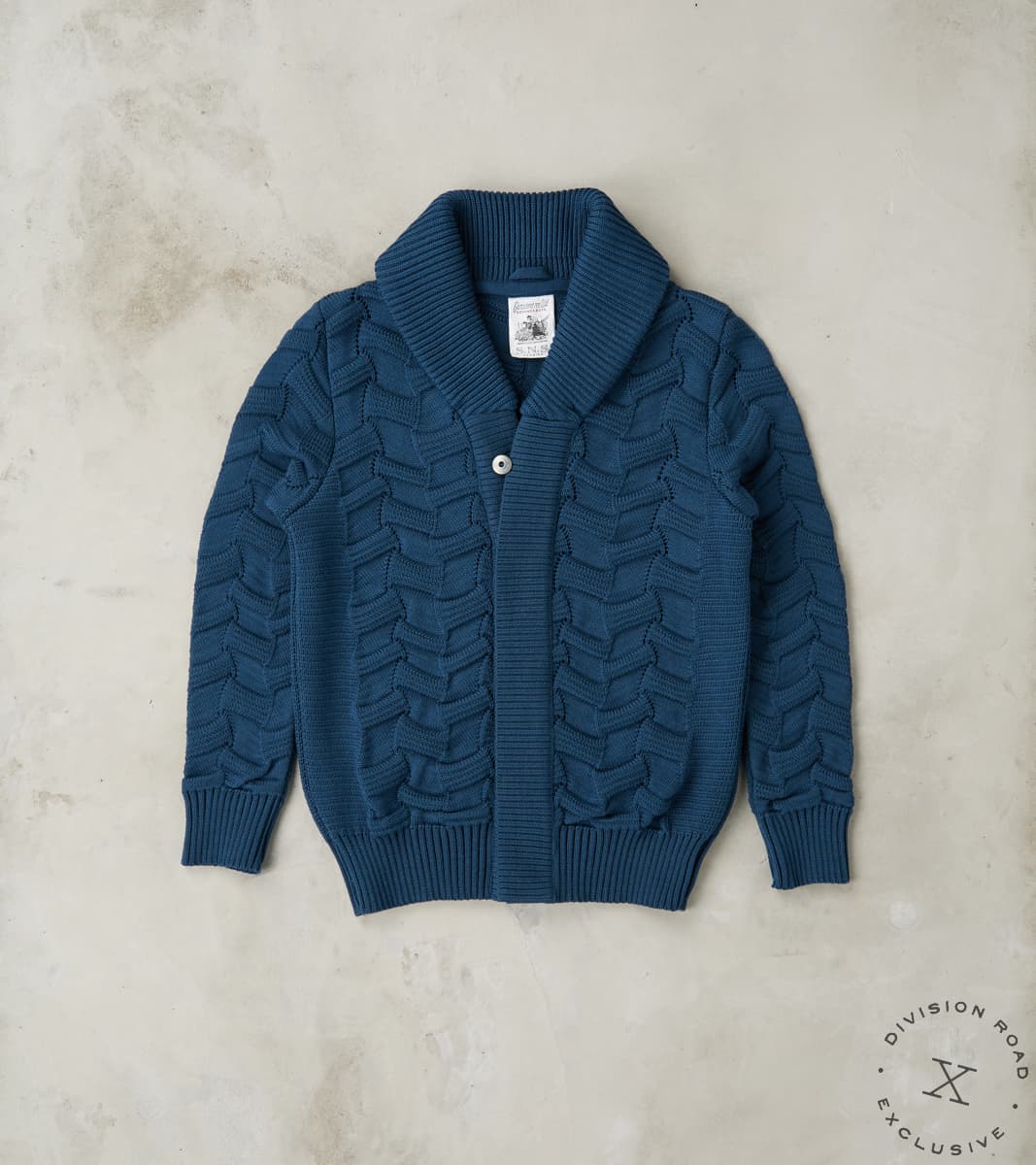 S.N.S. Herning x DR Epigon-III Cardigan - Tidal Blue – Division