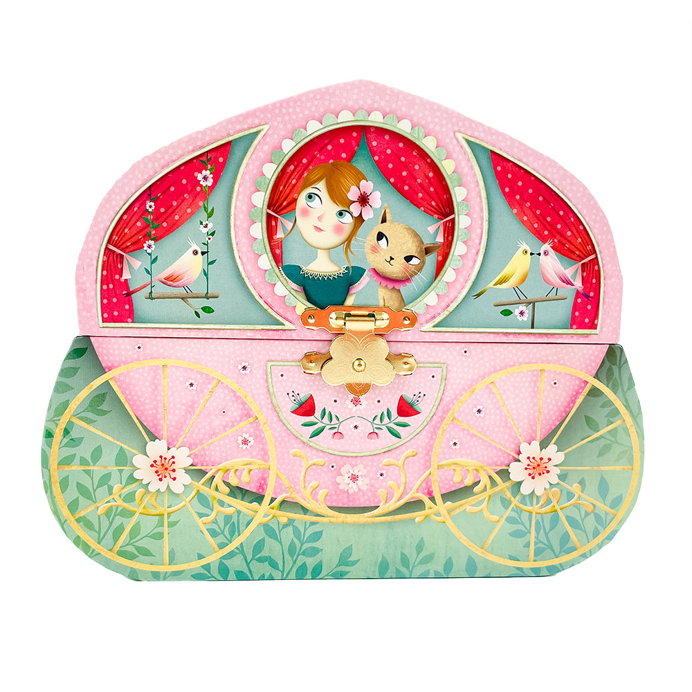 女の子へのプレゼントにぴったり オルゴール付きジュエリーボックス