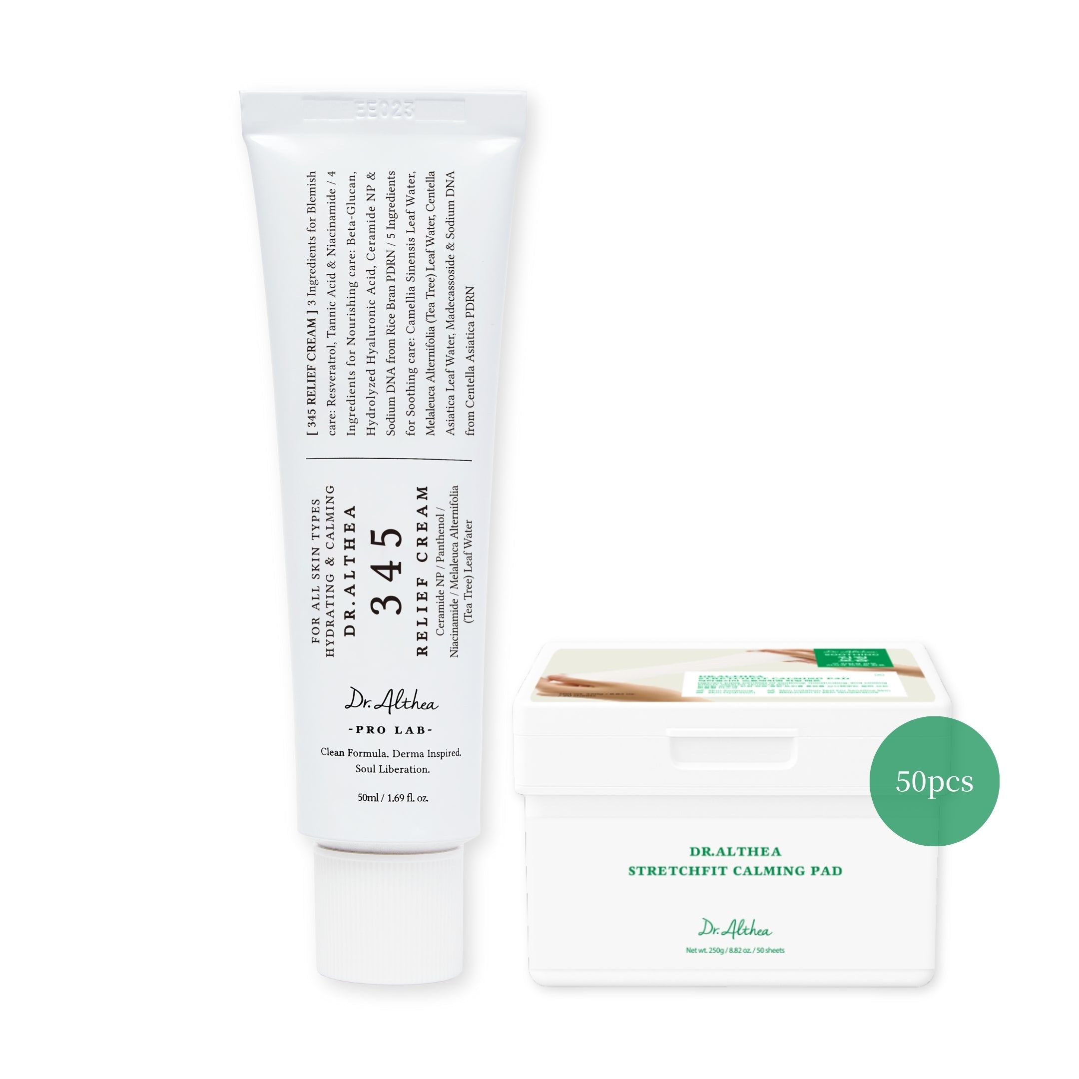 Dr.Althea Cleanser & Hydration Set | 345 Relief Cream & Pure