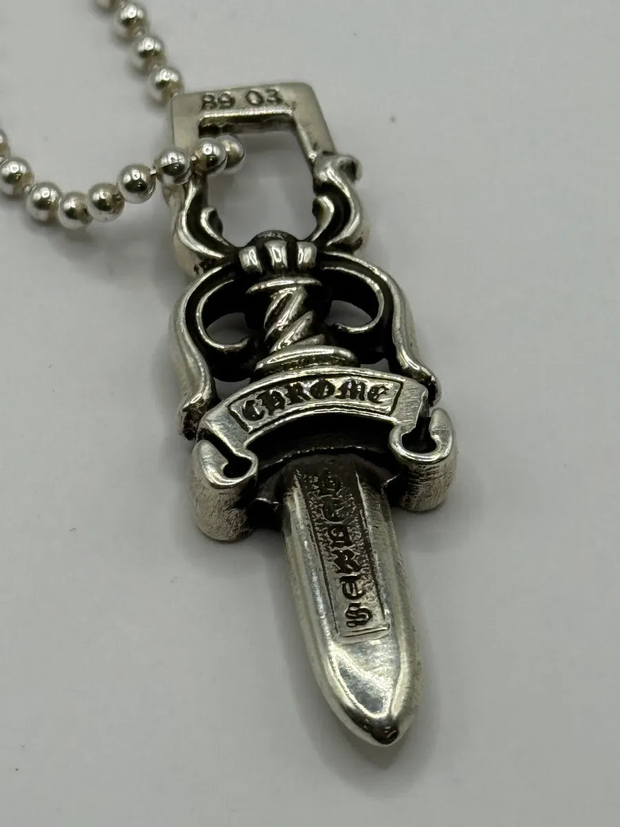 Chrome Hearts Large Dagger Silver 925 Pendant – Dolce Vita Hub