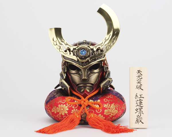 古風な装飾付きモデルガン 約34.5cm 飾り 工芸品 新作 伝統工芸士 平安 晴峰作 7号 シャンパンゴールド 唐草クローバー