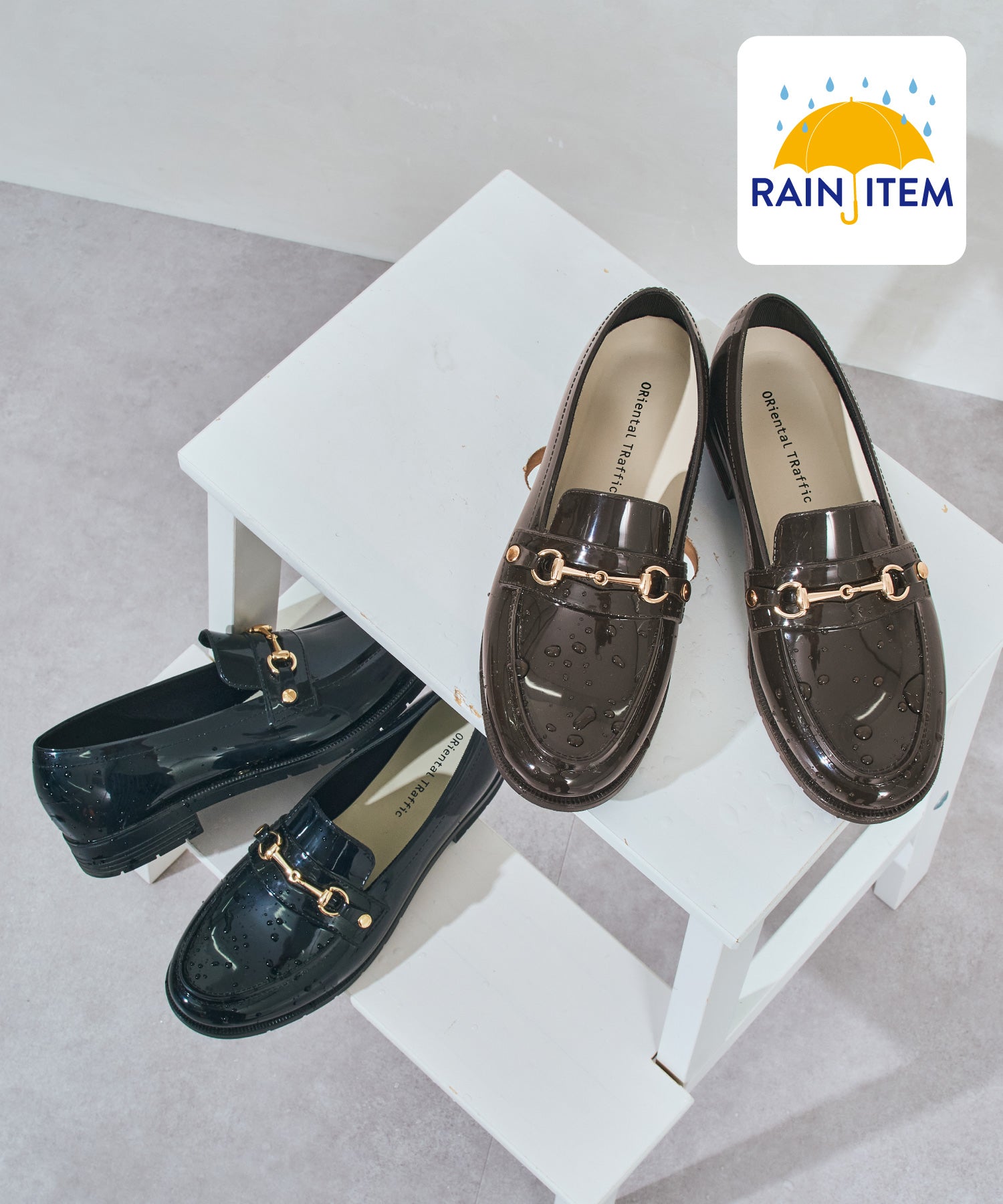 新色追加】ビットモチーフPVCレインローファー/R-1021 – ORIENTALTRAFFIC