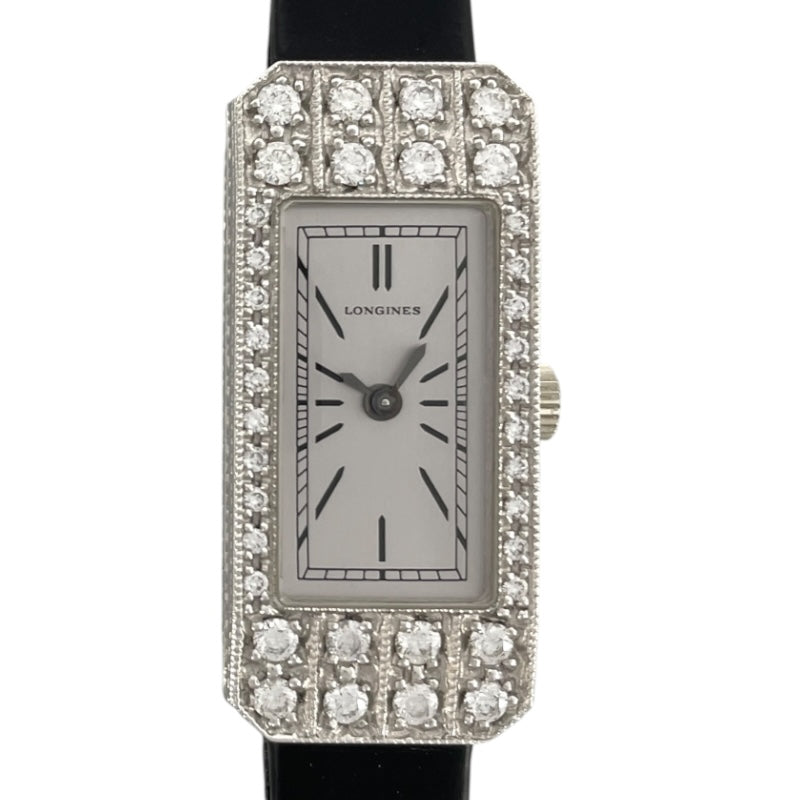 ロンジン LONGINES レディースウォッチ L2.159.7 シルバー K18WG/革