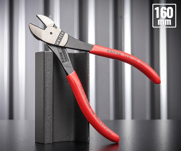 日本正規品 クニペックス 強力型斜ニッパー(硬線用) (SB) (7401-160SB