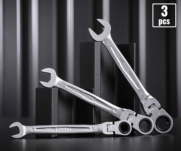 TONE コンビネーションラチェットレンチ 首振ラチェットめがねレンチ