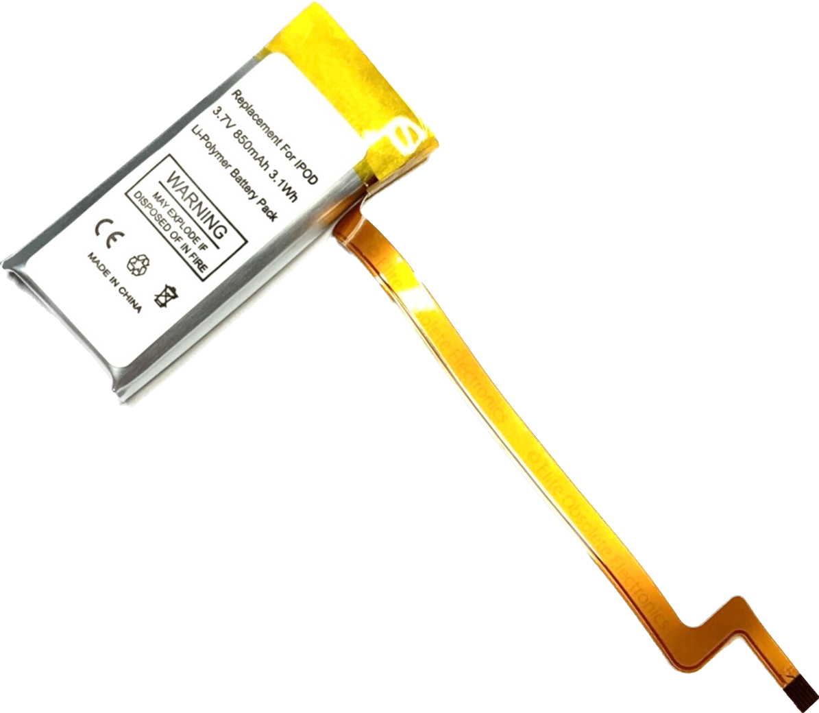 850mah Lithium Polymer Thin Battery for Apple iPod Video 5th 5.5