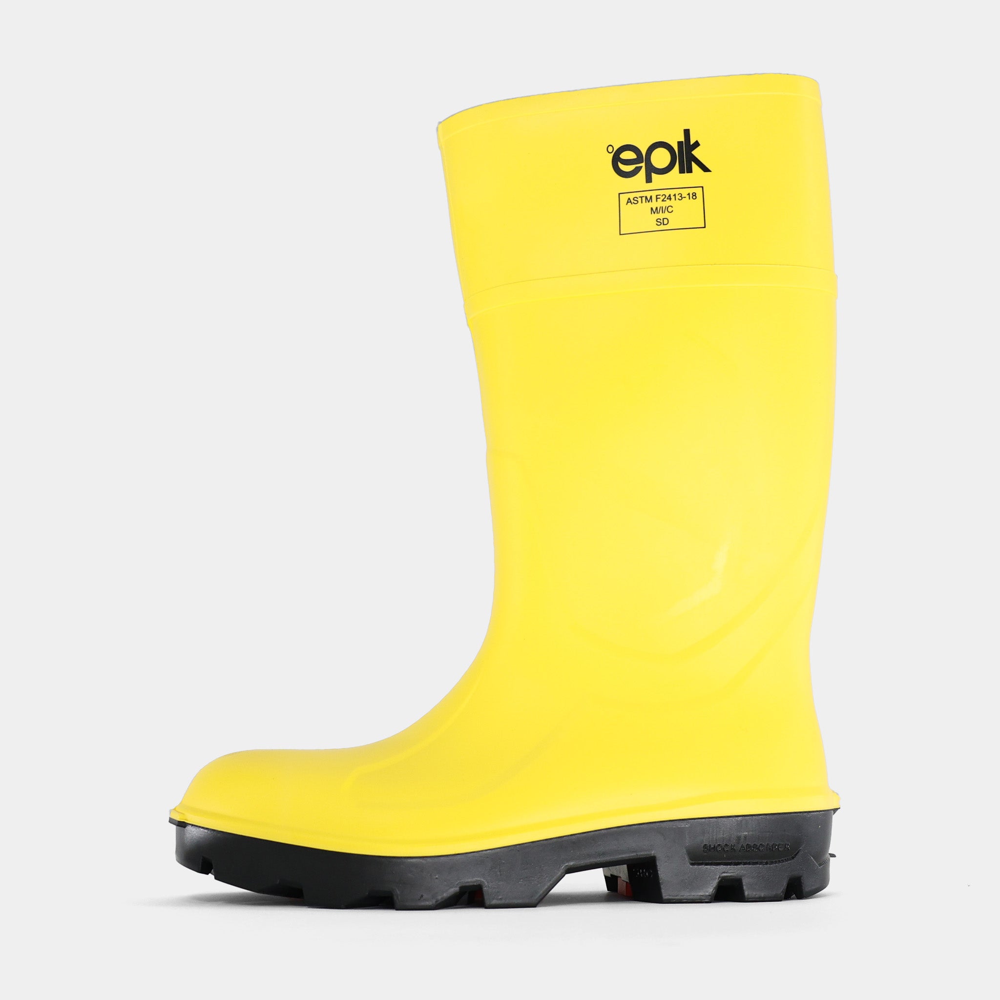Epik Tread Safety Toe Boot - Yellow Sanitation Rain Work Boot