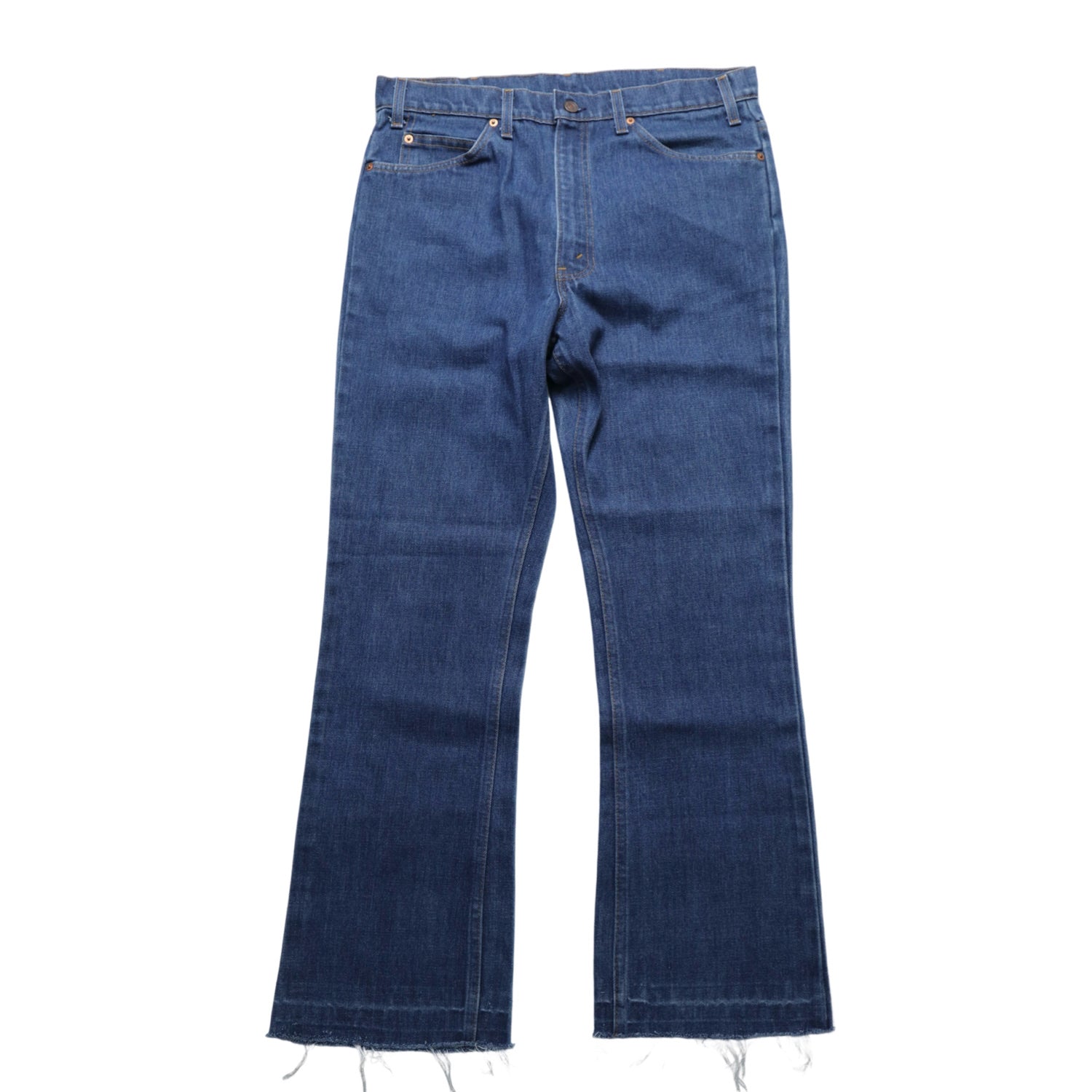 35W)80s Levi's 517 American-made denim bootcut jeans (517-0917