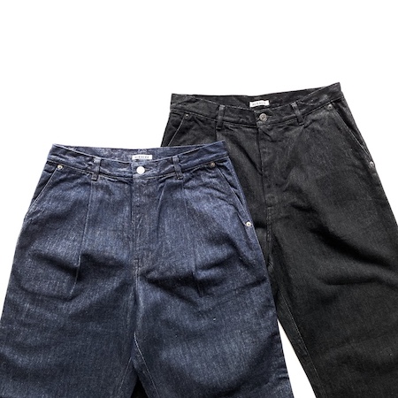 AURALEE(メンズ) HARD TWIST DENIM WIDE SLACKS/正規通販-FACTORY