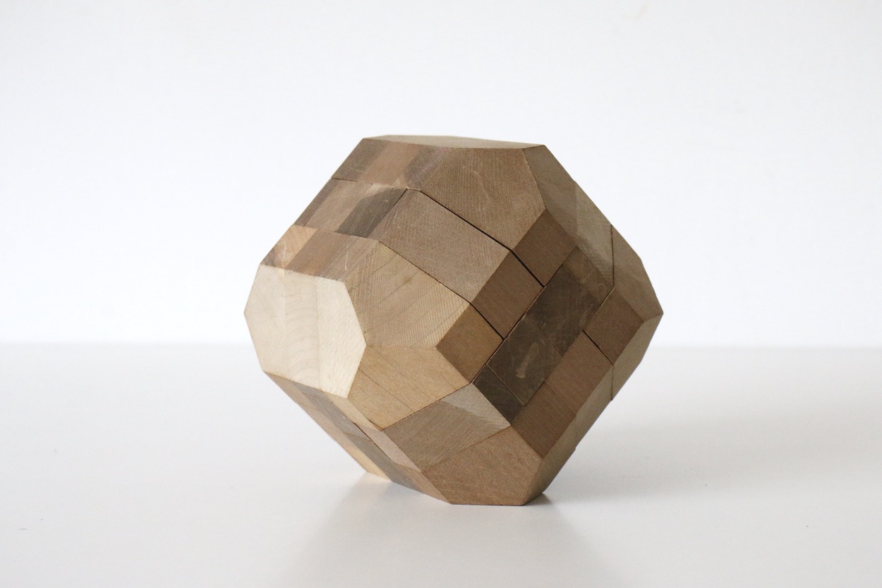 Yamanaka Kumiki Wood Puzzle 山中組木工房 18面体 組み木パズル | FEM