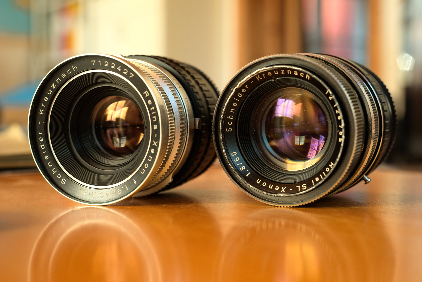 Rollei Xenon 50 1.8 vs Retina Xenon 1.9