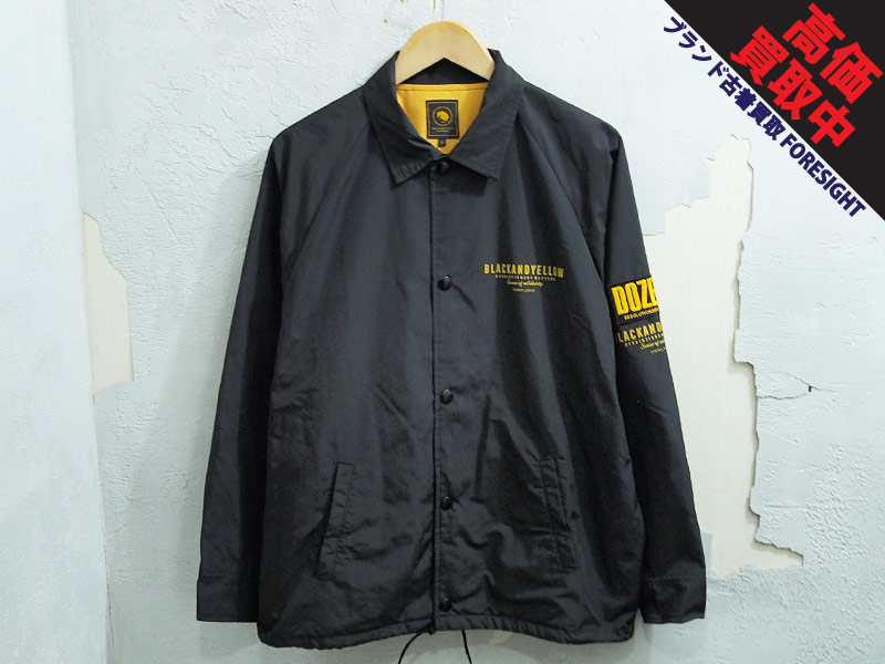 RATS 'COACH JACKET'コーチジャケット BLACK AND YELLOW DOZENS 黒